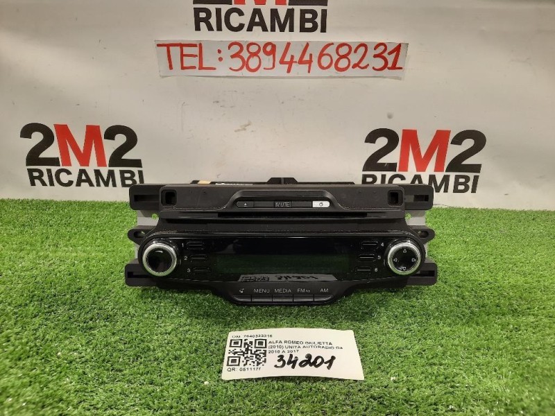 Unità Autoradio 7640333316 Alfa Romeo Giulietta 2010