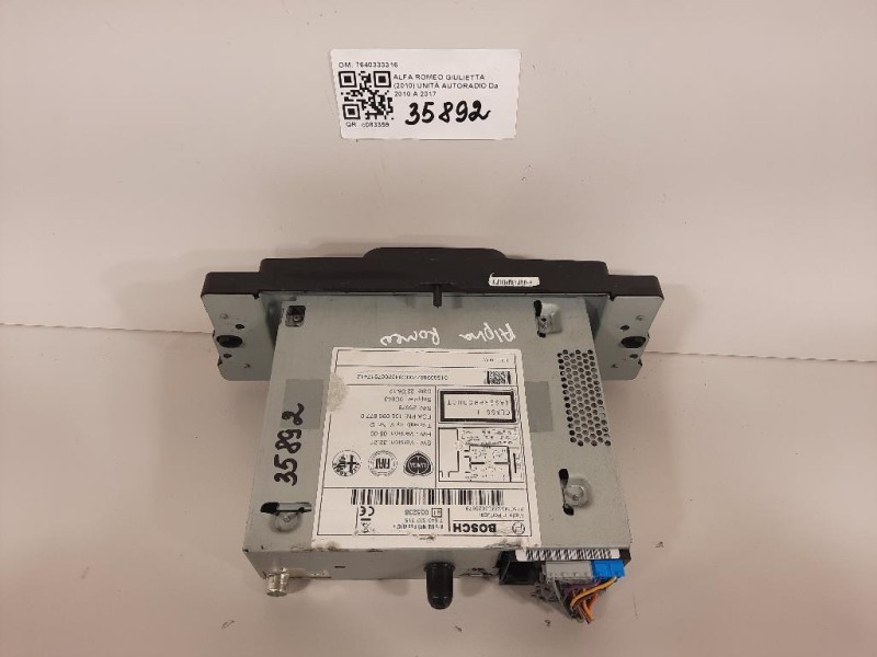 Unità Autoradio 7640333316 Alfa Romeo Giulietta 2010