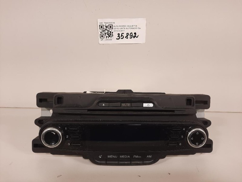 Unità Autoradio 7640333316 Alfa Romeo Giulietta 2010