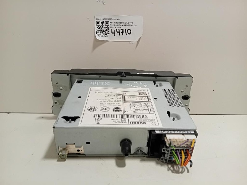Unità Autoradio 815CM2322D0931973 Alfa Romeo Giulietta 2010