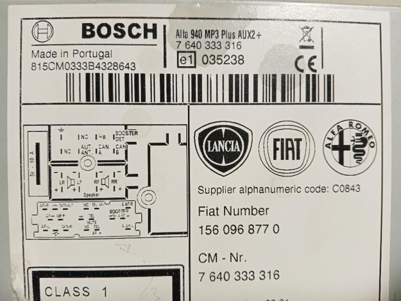 Unità Autoradio 156096877 Alfa Romeo Giulietta 2010