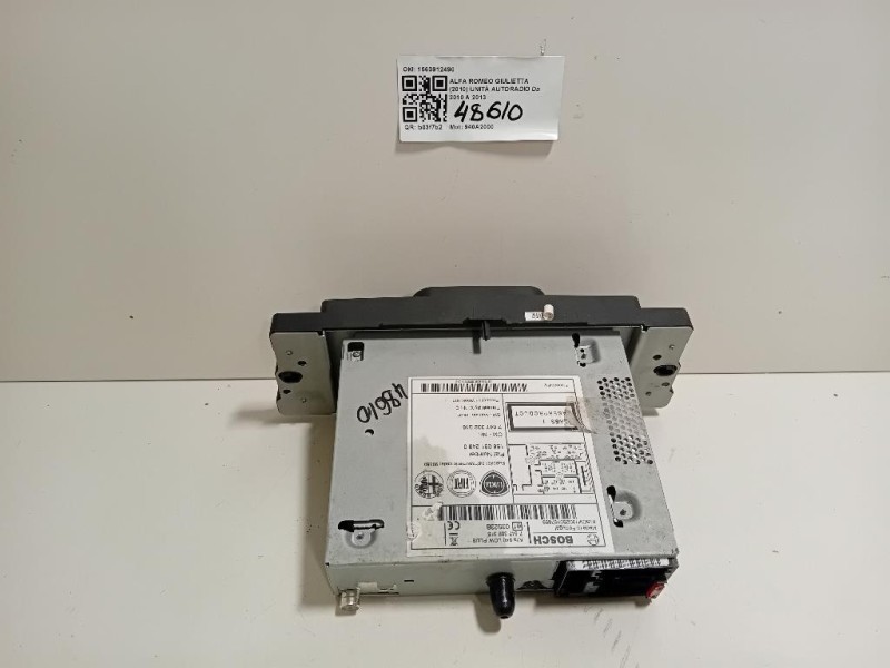 Unità Autoradio 1560912490 Alfa Romeo Giulietta 2010