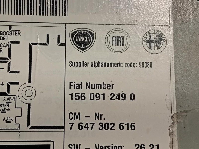 Unità Autoradio 1560912490 Alfa Romeo Giulietta 2010