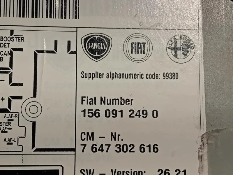 Unità Autoradio 1560912490 Alfa Romeo Giulietta 2010