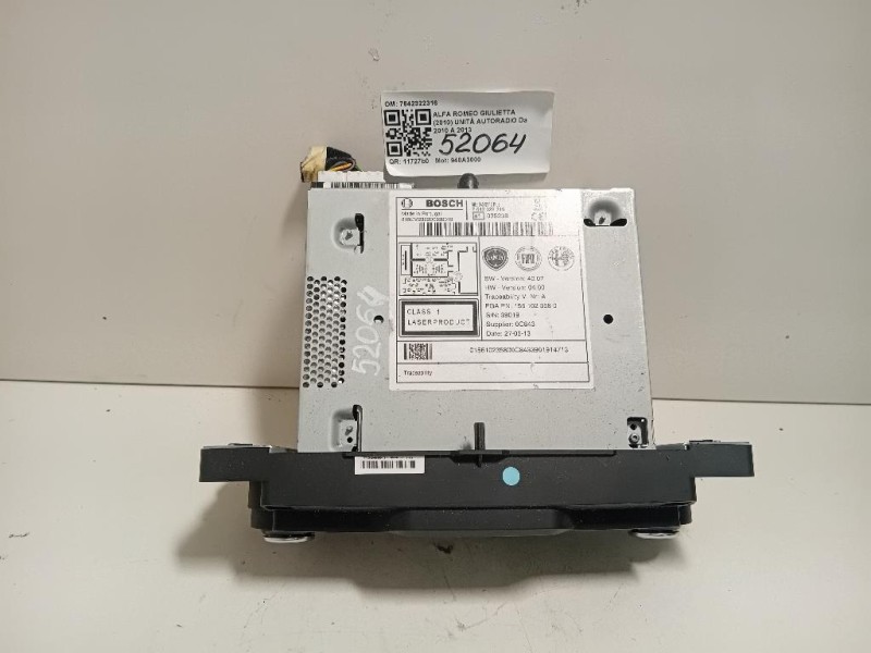Unità Autoradio 7642322316 Alfa Romeo Giulietta 2010