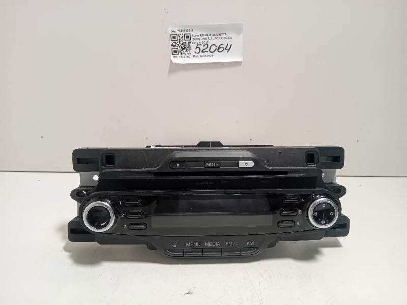 Unità Autoradio 7642322316 Alfa Romeo Giulietta 2010