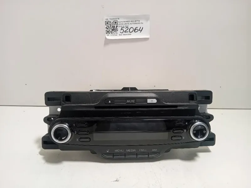 Unità Autoradio 7642322316 Alfa Romeo Giulietta 2010