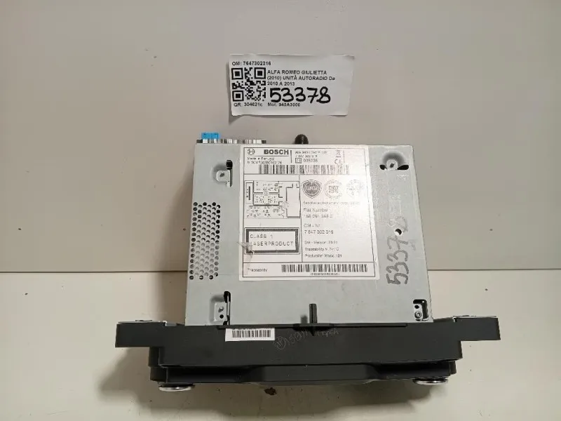 Unità Autoradio 7647302316 Alfa Romeo Giulietta 2010