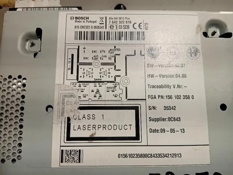 Unità Autoradio 7642322616 Alfa Romeo Giulietta 2013