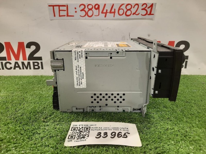 Unità Autoradio 8T2035195H Audi A4 8K2 2008