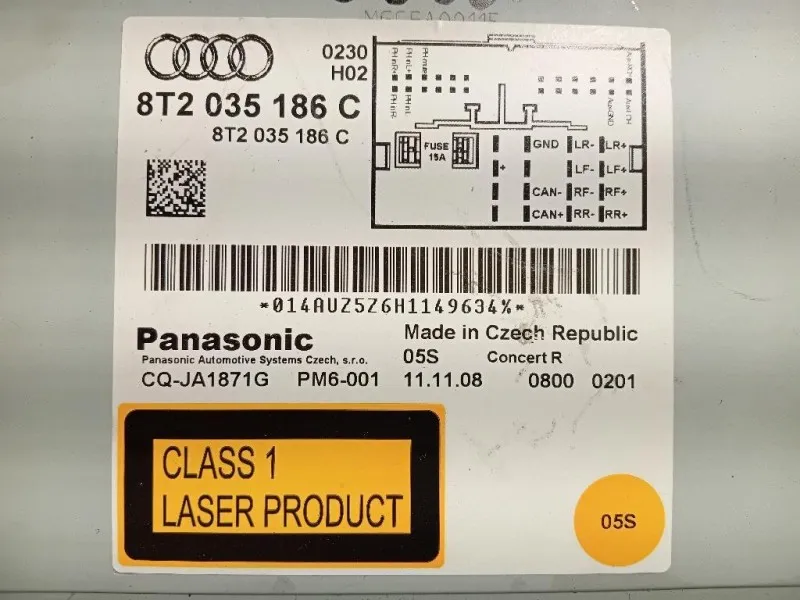 Unità Autoradio 8T2035186C Audi A4 8K2 2008