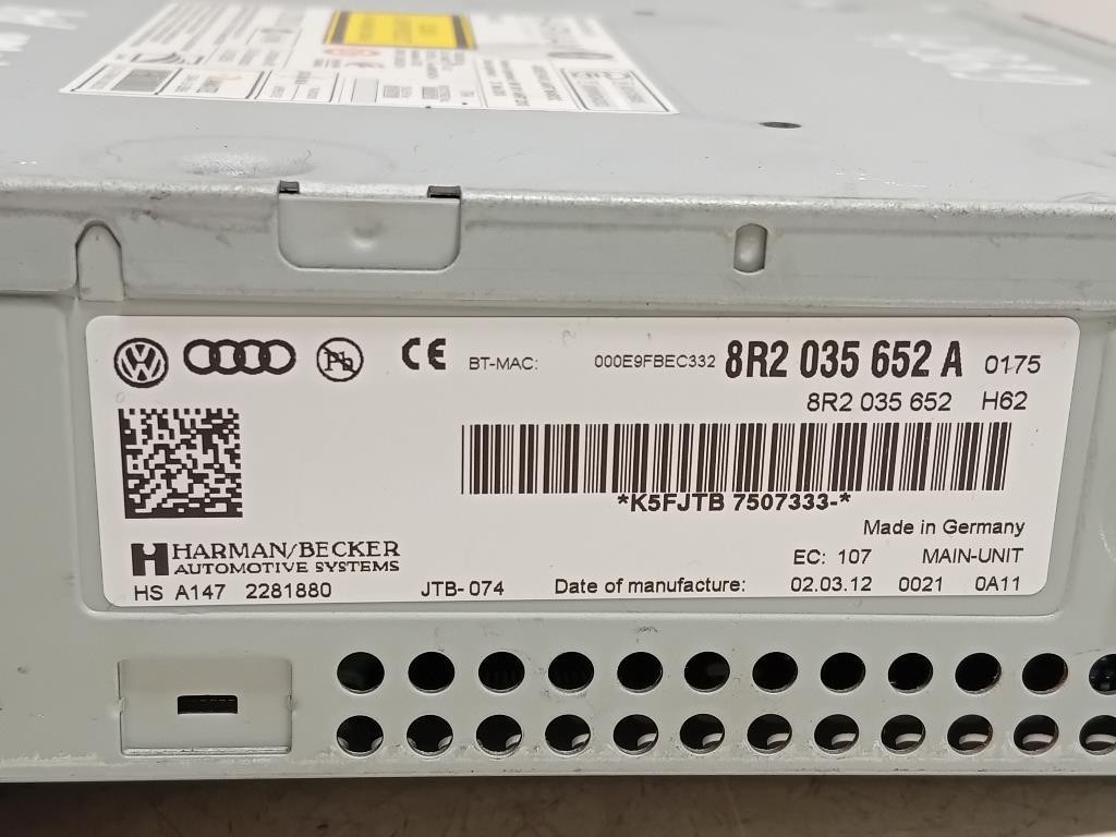 Unità Autoradio 8R2 035 652 A Audi A4 8K2 2012