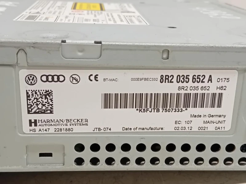 Unità Autoradio 8R2 035 652 A Audi A4 8K2 2012