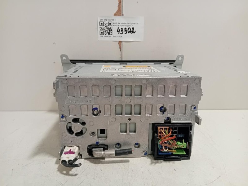 Unità Autoradio 8T2 034 195 H Audi A4 8K2 2012