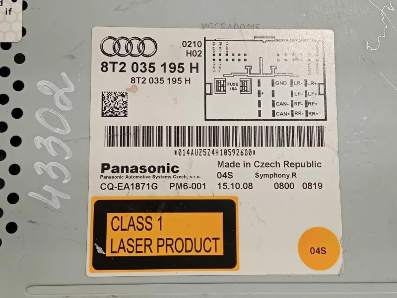 Unità Autoradio 8T2 034 195 H Audi A4 8K2 2012