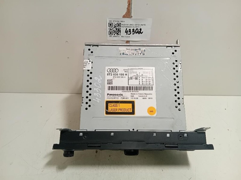 Unità Autoradio 8T2 034 195 H Audi A4 8K2 2012