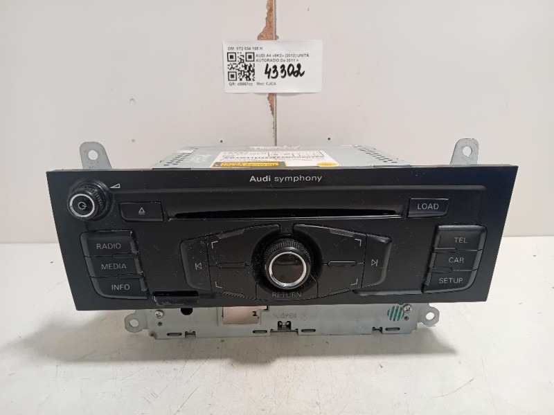 Unità Autoradio 8T2 034 195 H Audi A4 8K2 2012
