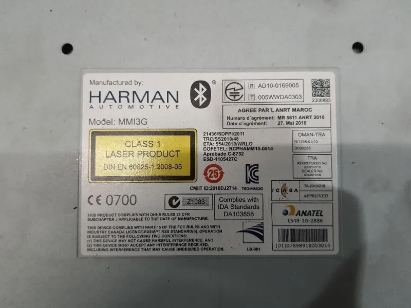 Unità Autoradio 8R1035652F Audi A4 8K5 Avant 2012