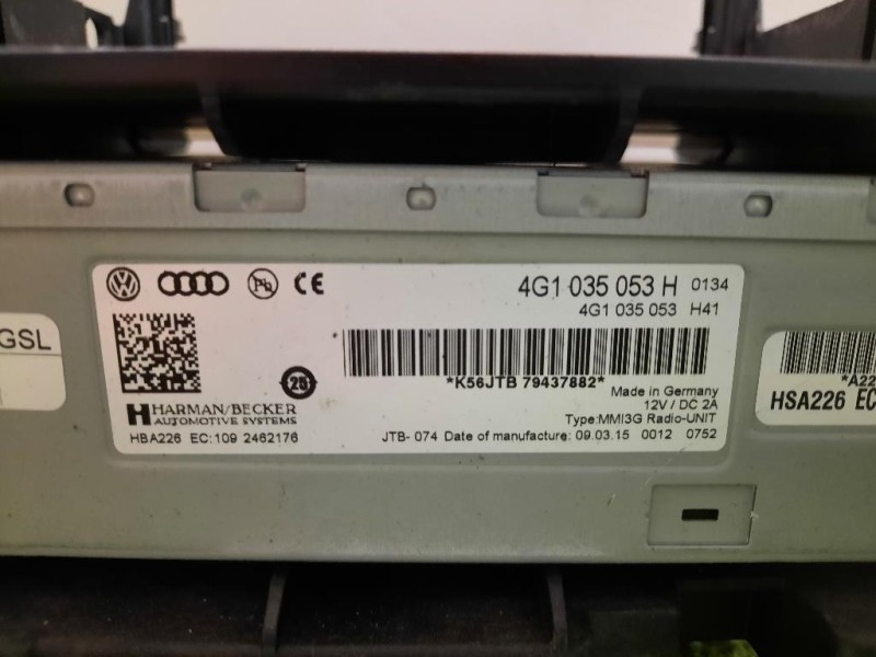 Unità Autoradio 4G1035053H Audi A4 8K5 Avant 2012