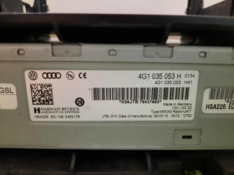 Unità Autoradio 4G1035053H Audi A4 8K5 Avant 2012