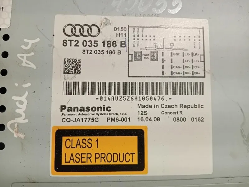 Unità Autoradio 8T2035186B Audi A4 8W5 Avant 2015