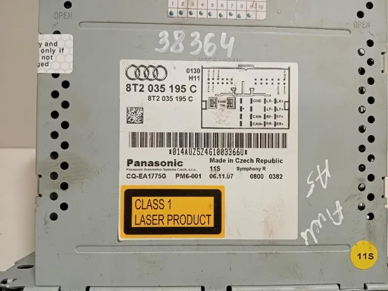 Unità Autoradio 8T1057186P Audi A5 8T3 2008