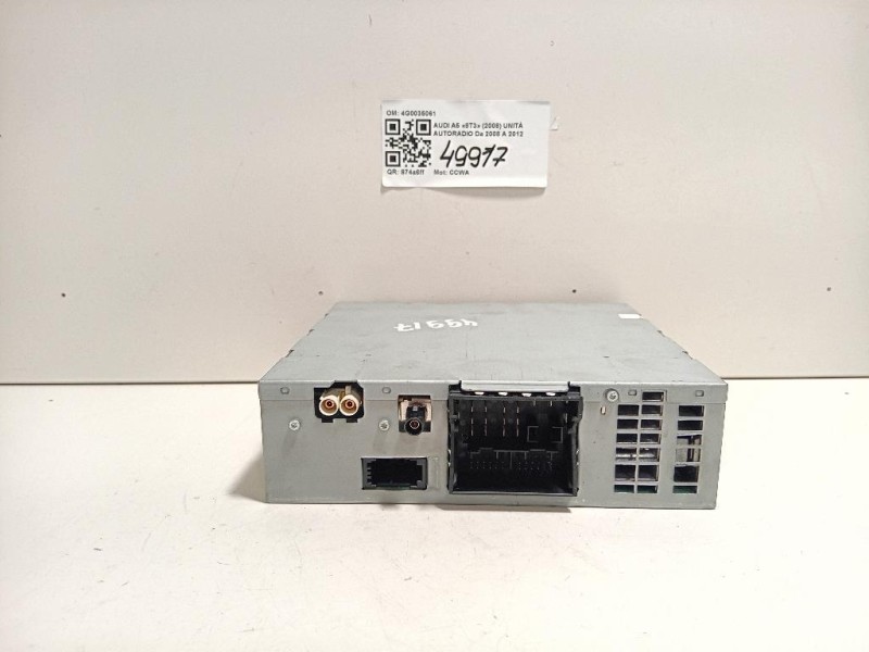 Unità Autoradio 4G0035061 Audi A5 8T3 2008