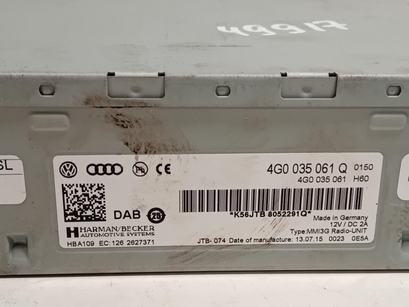 Unità Autoradio 4G0035061 Audi A5 8T3 2008