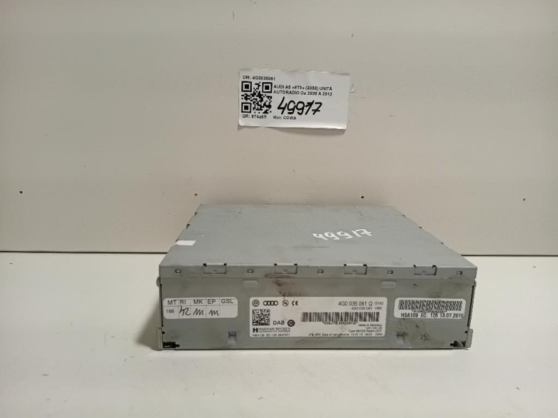 Unità Autoradio 4G0035061 Audi A5 8T3 2008