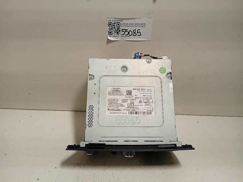 Unità Autoradio 8U0035193A Audi Q3 8UB 2012