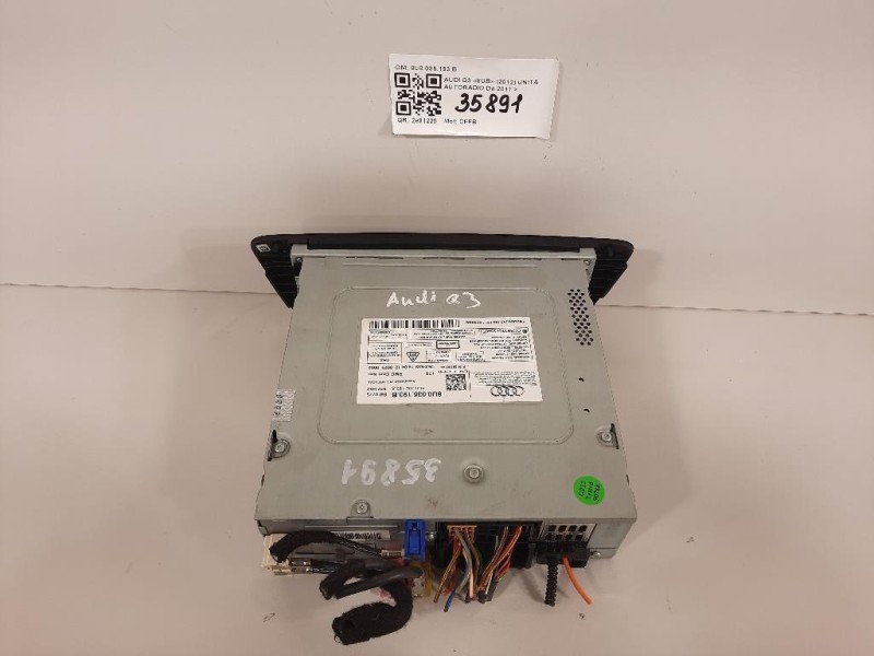 Unità Autoradio 8U0035193B Audi Q3 8UB 2012