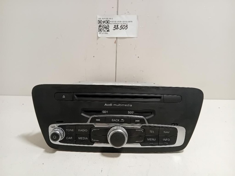 Unità Autoradio 8U0035193C Audi Q3 8UB 2012
