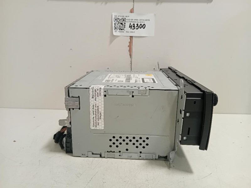 Unità Autoradio 8T2 035 186 P Audi Q5 8RB 2012