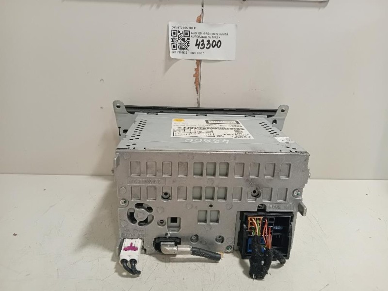 Unità Autoradio 8T2 035 186 P Audi Q5 8RB 2012
