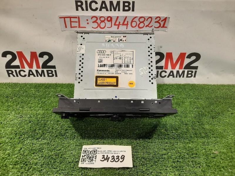 Unità Autoradio 8T2 035 186 P Audi Q5 8RB 2012