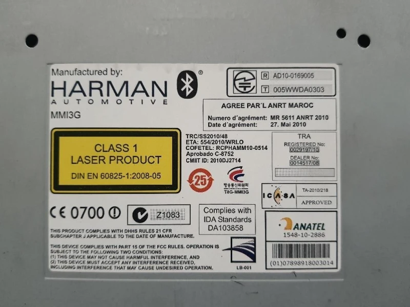 Unità Autoradio 8R1035666B Audi Q5 8RB 2012