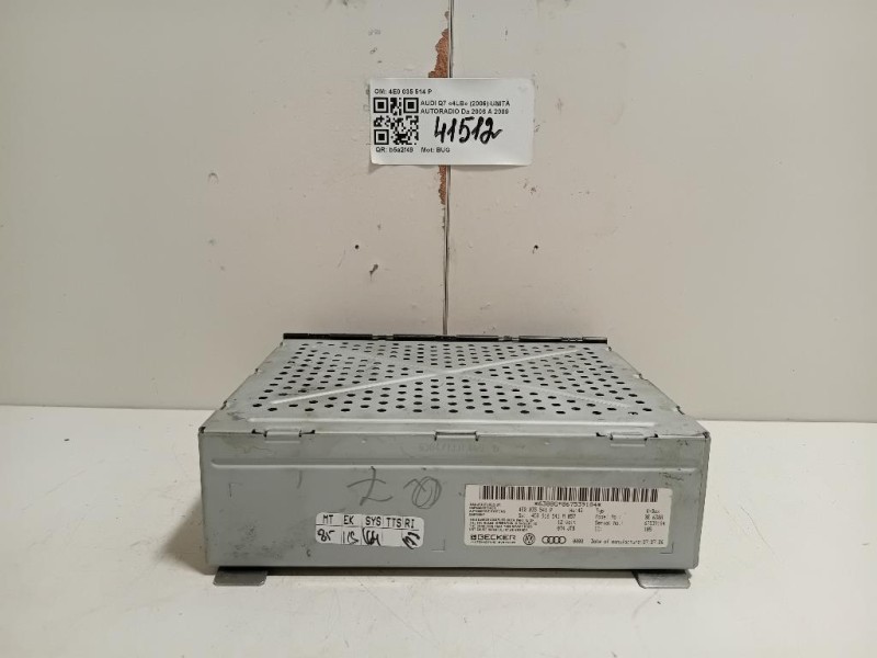 Unità Autoradio 4E0 035 514 P Audi Q7 4LB 2006