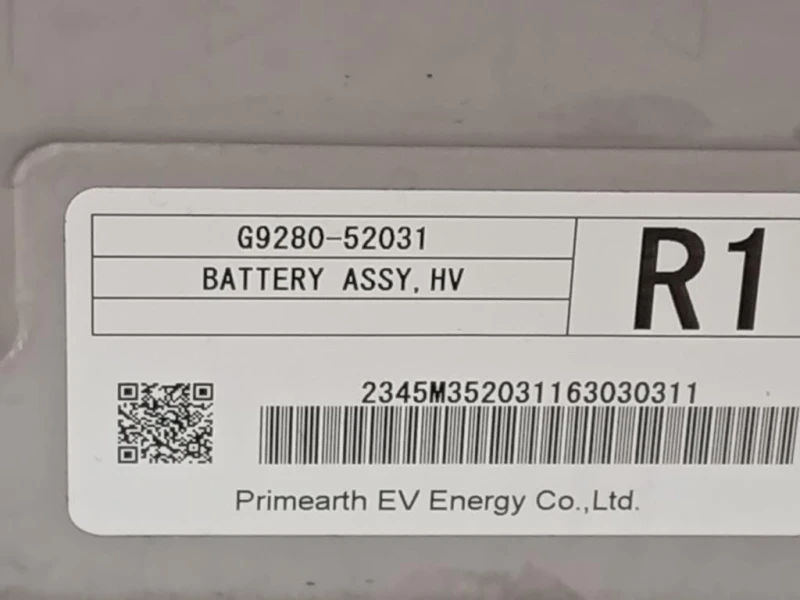 Batteria Ibrida G9280-K0010 Toyota Yaris IV 2017