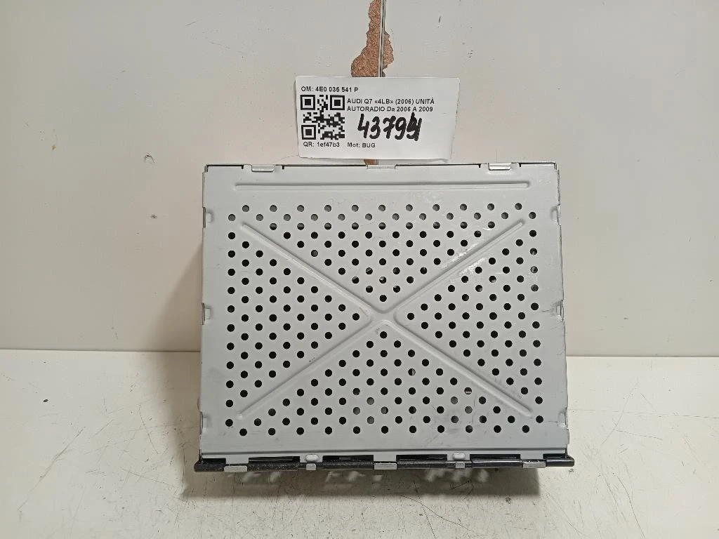 Unità Autoradio 4E0 035 541 P Audi Q7 4LB 2006