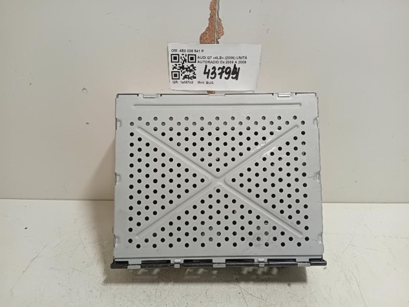 Unità Autoradio 4E0 035 541 P Audi Q7 4LB 2006