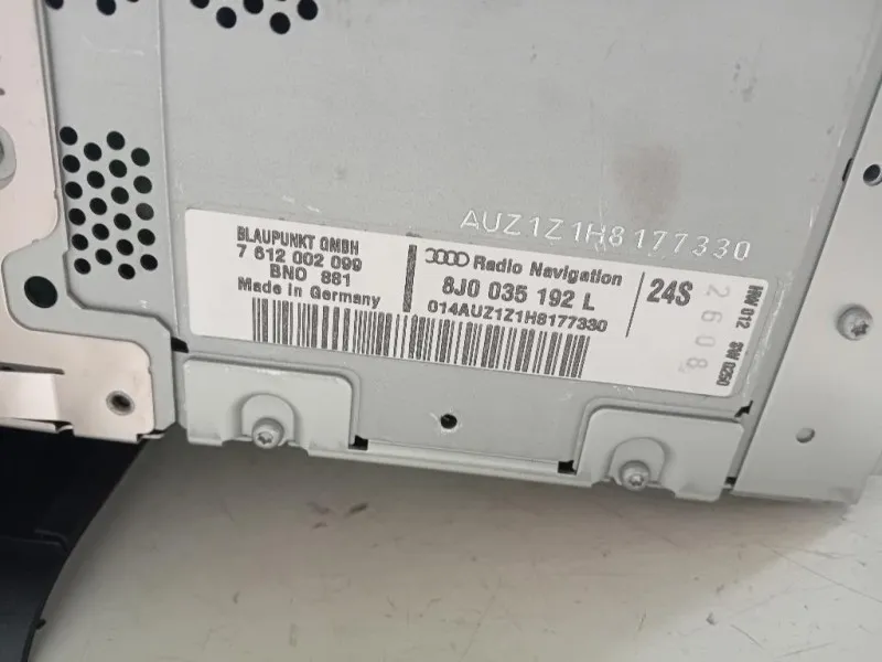 Unità Autoradio 8J0035192L Audi TT 8J3 2007