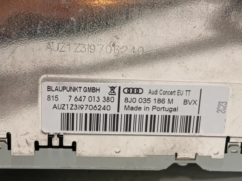 Unità Autoradio 8J0035186M Audi TT 8J3 2007