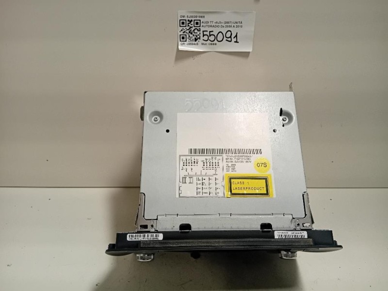 Unità Autoradio 8J0035186M Audi TT 8J3 2007