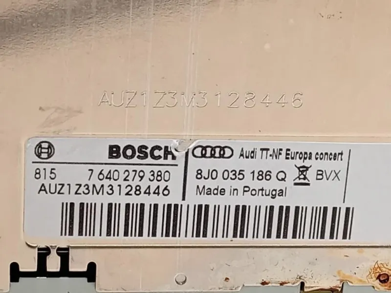 Unità Autoradio 8J0 035 186 Q Audi TT 8J3 2010