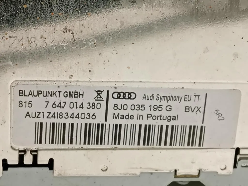 Unità Autoradio 8J0 035 195 Q Audi TT 8J3 2010