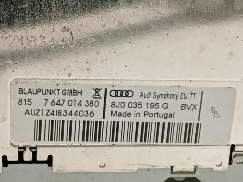 Unità Autoradio 8J0 035 195 Q Audi TT 8J3 2010