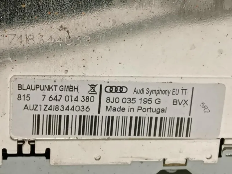 Unità Autoradio 8J0 035 195 Q Audi TT 8J3 2010