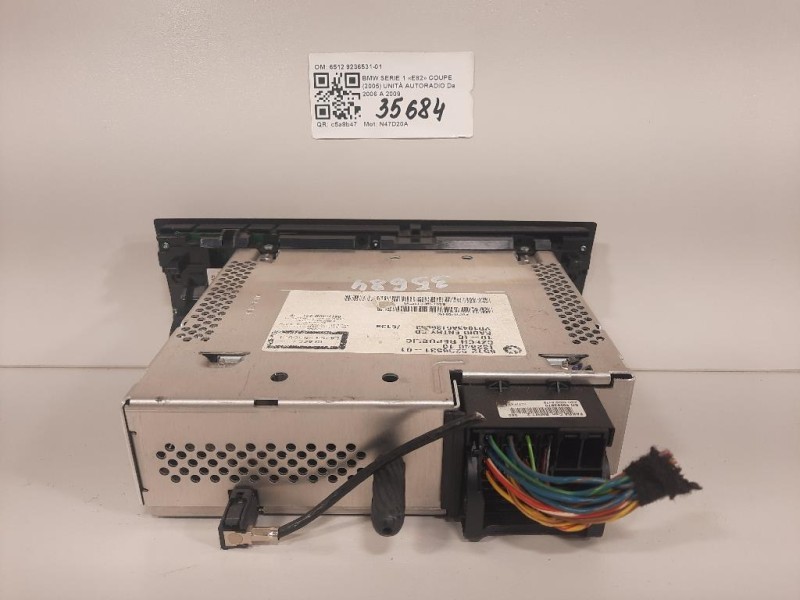 Unità Autoradio 6512 9236531-01 Bmw Serie 1 E82 Coupe 2005