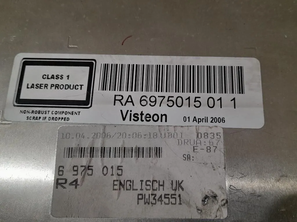 Unità Autoradio RA6975015011 Bmw Serie 1 E87 Berlina 2005