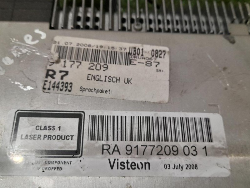 Unità Autoradio RA9177209031 Bmw Serie 1 E87 Berlina 2005